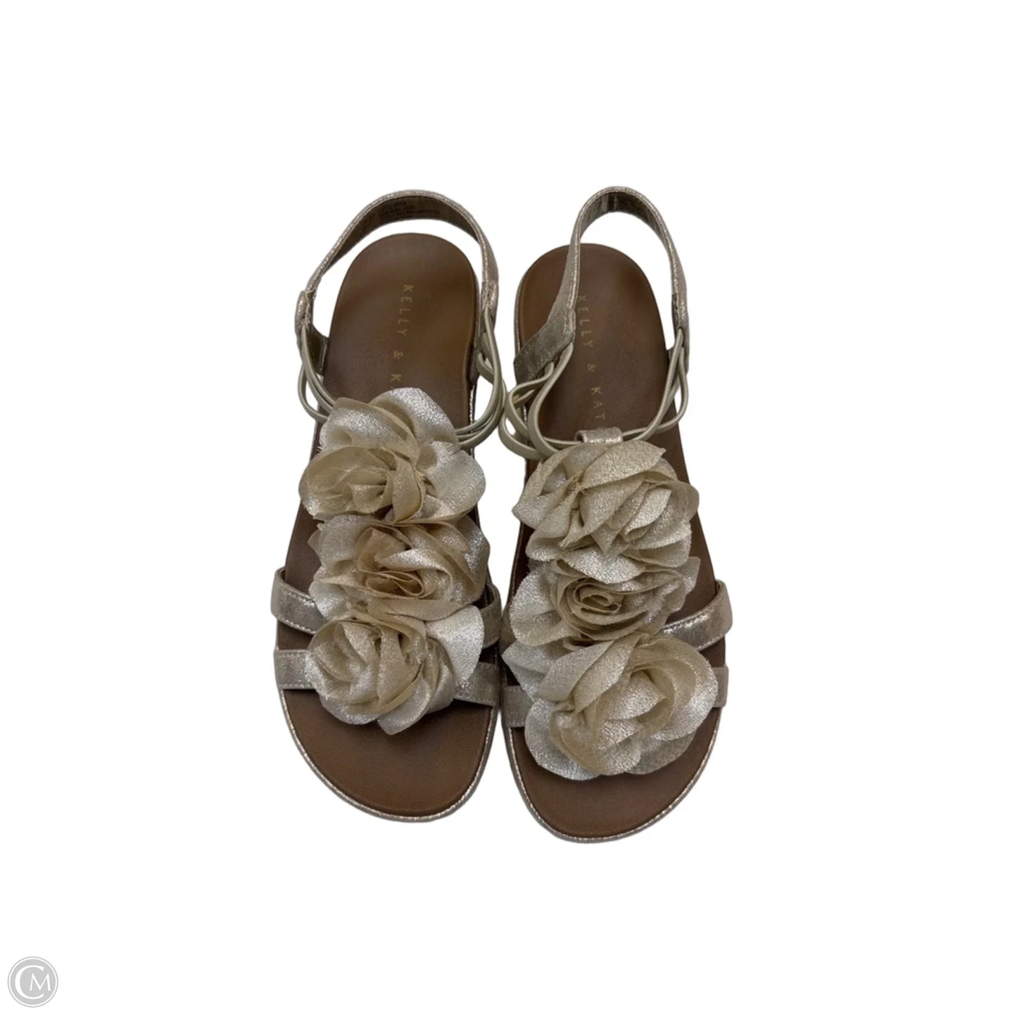 Sandals Heels Wedge By Kelly And Katie In Gold, Size: 6.5
