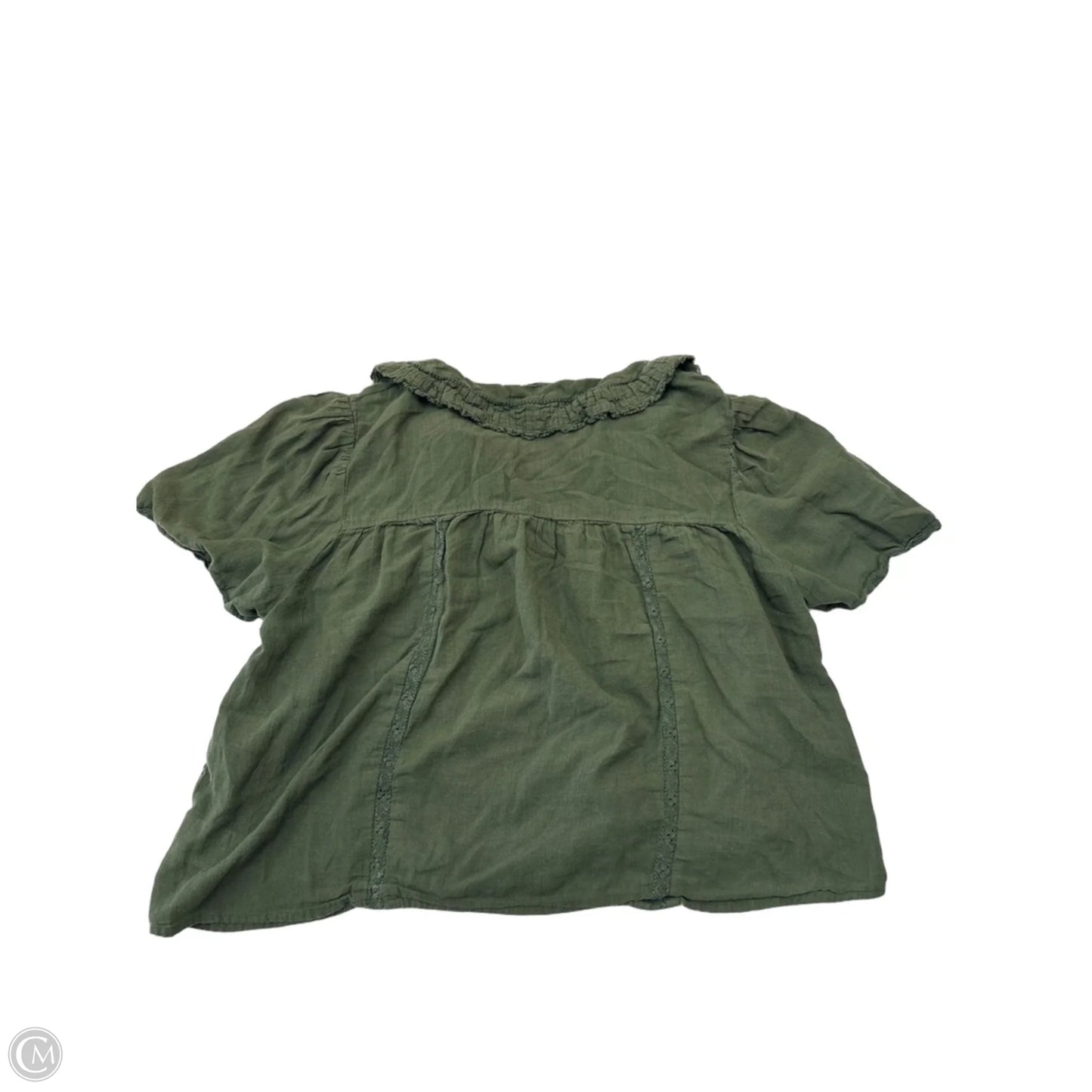 Top Short Sleeve Basic By American Eagle In Green, Size: L