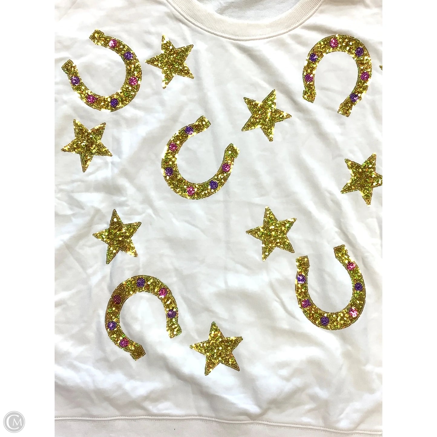 Sweatshirt Crewneck By Clothes Mentor In Yellow, Size: L