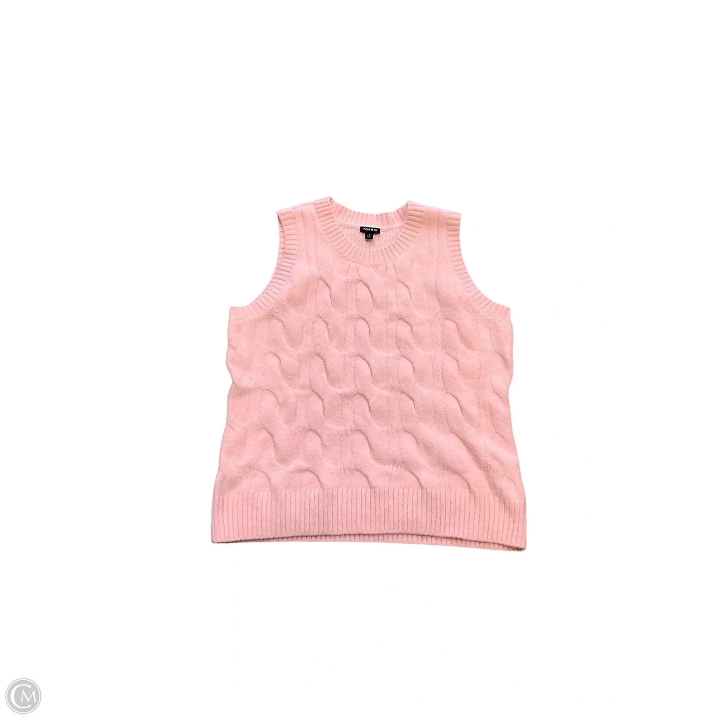 Vest Sweater By Torrid In Pink, Size: 1