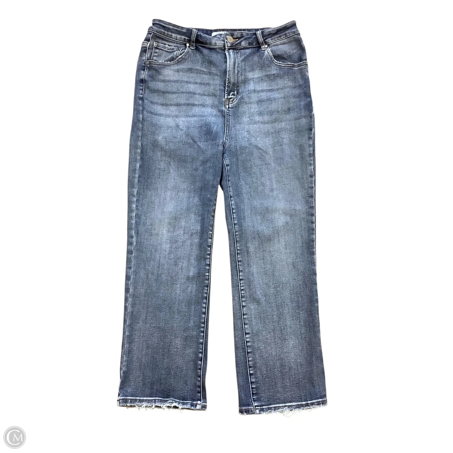 Jeans Straight By Risen In Blue Denim, Size: 1x