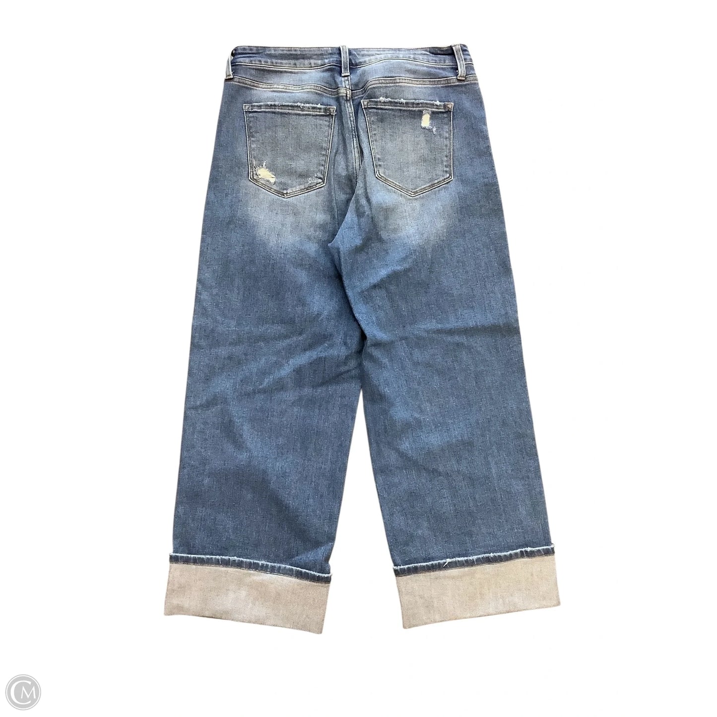 Jeans Wide Leg By Flying Monkey In Blue Denim, Size: 14(31)
