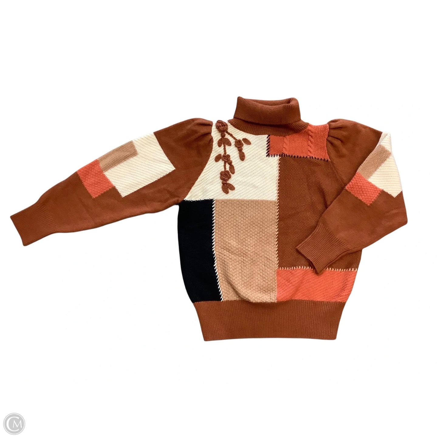 Sweater By Clothes Mentor In Brown, Size: L