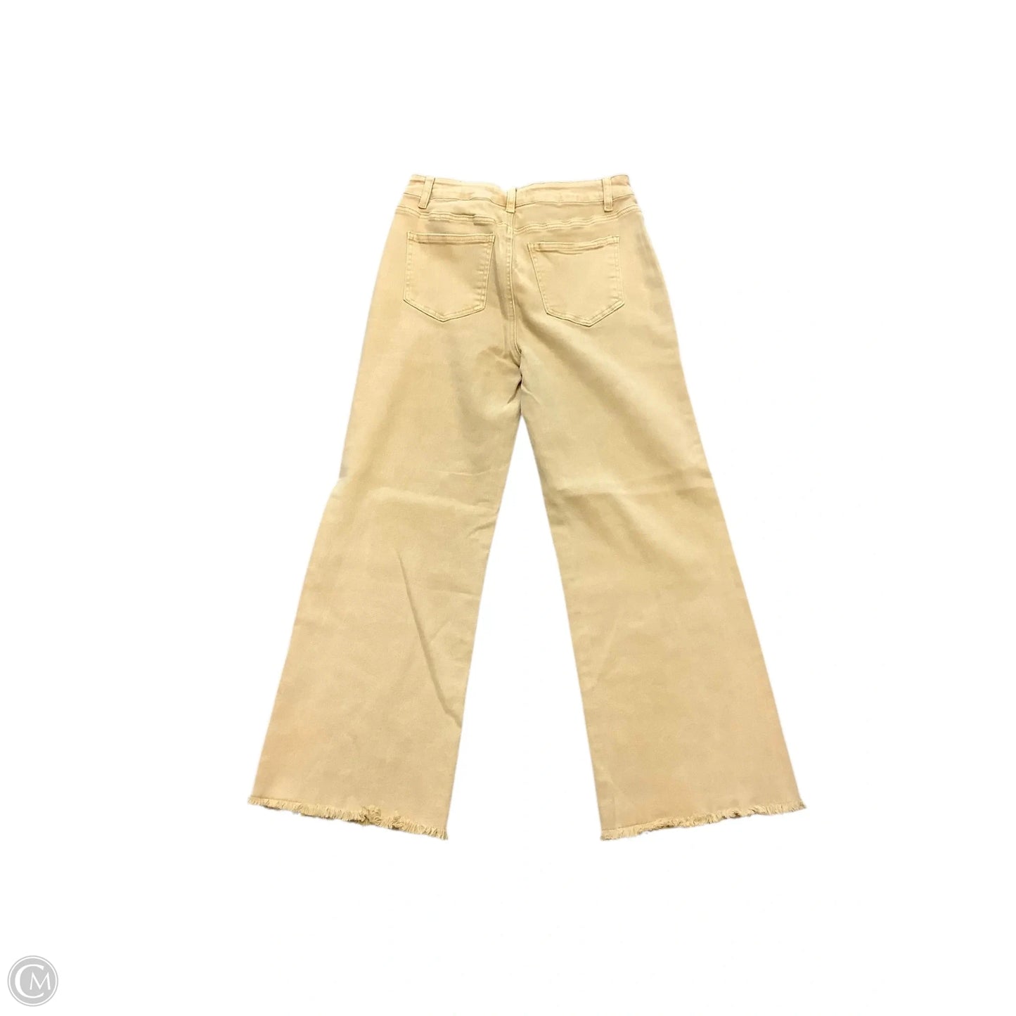 Jeans Wide Leg By Zenana In Yellow, Size: M