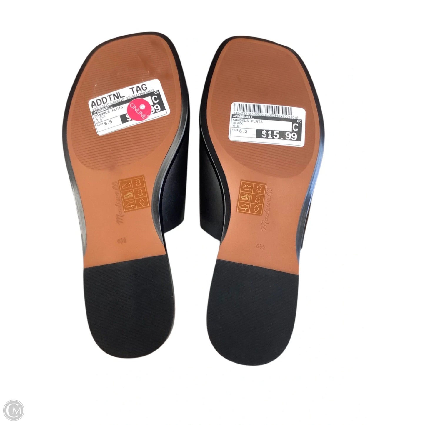 Sandals Flats By Madewell In Black, Size: 6.5