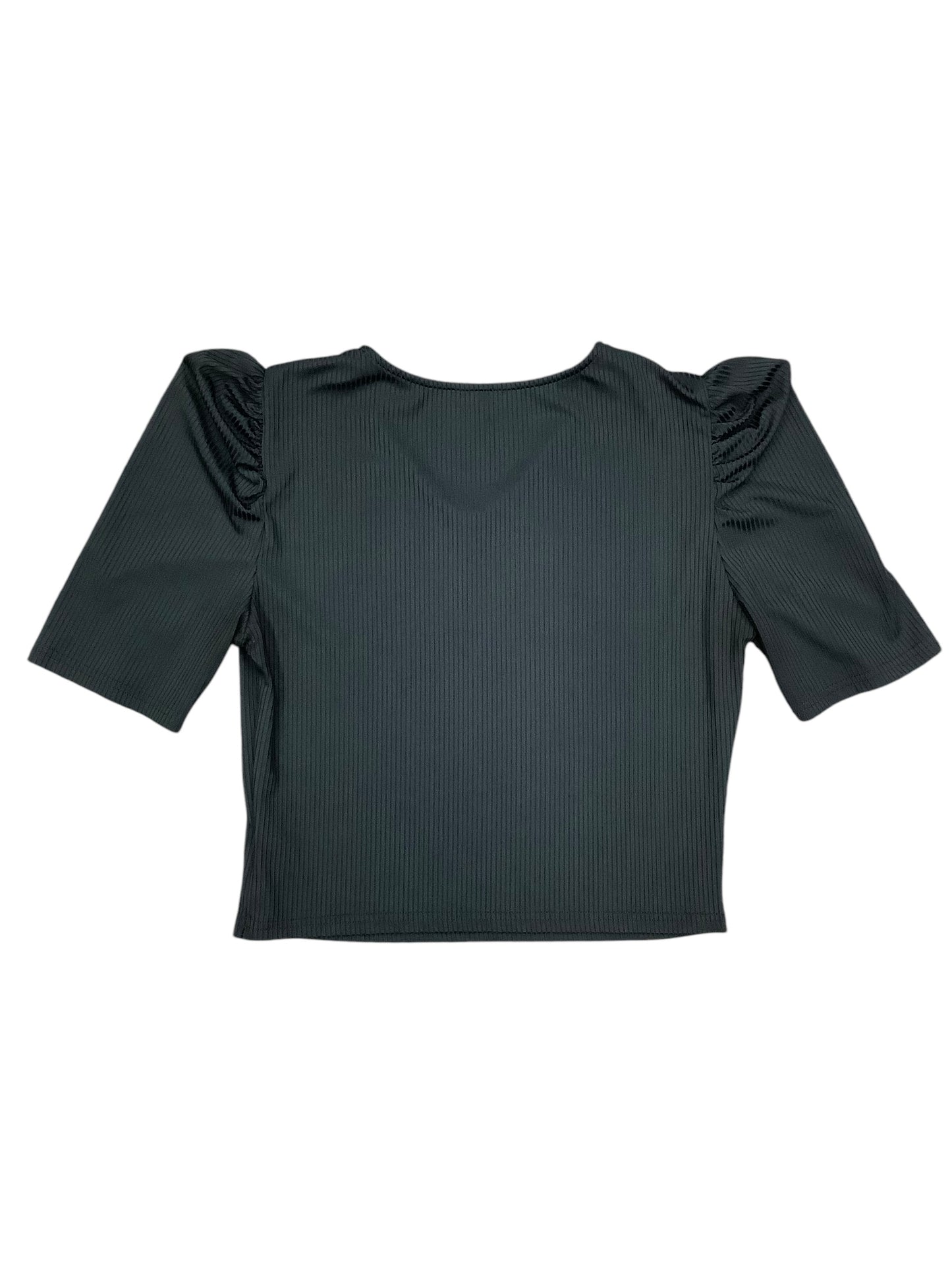 Top Short Sleeve Basic By Shein In Black, Size: L