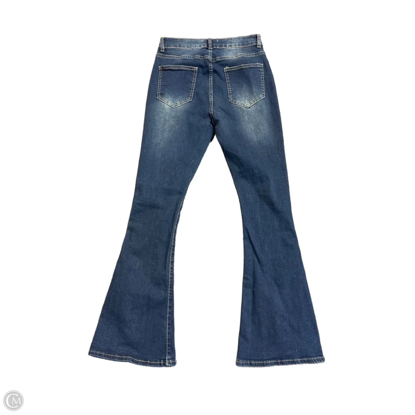 Jeans Flared By Bamboo In Blue Denim, Size: 8