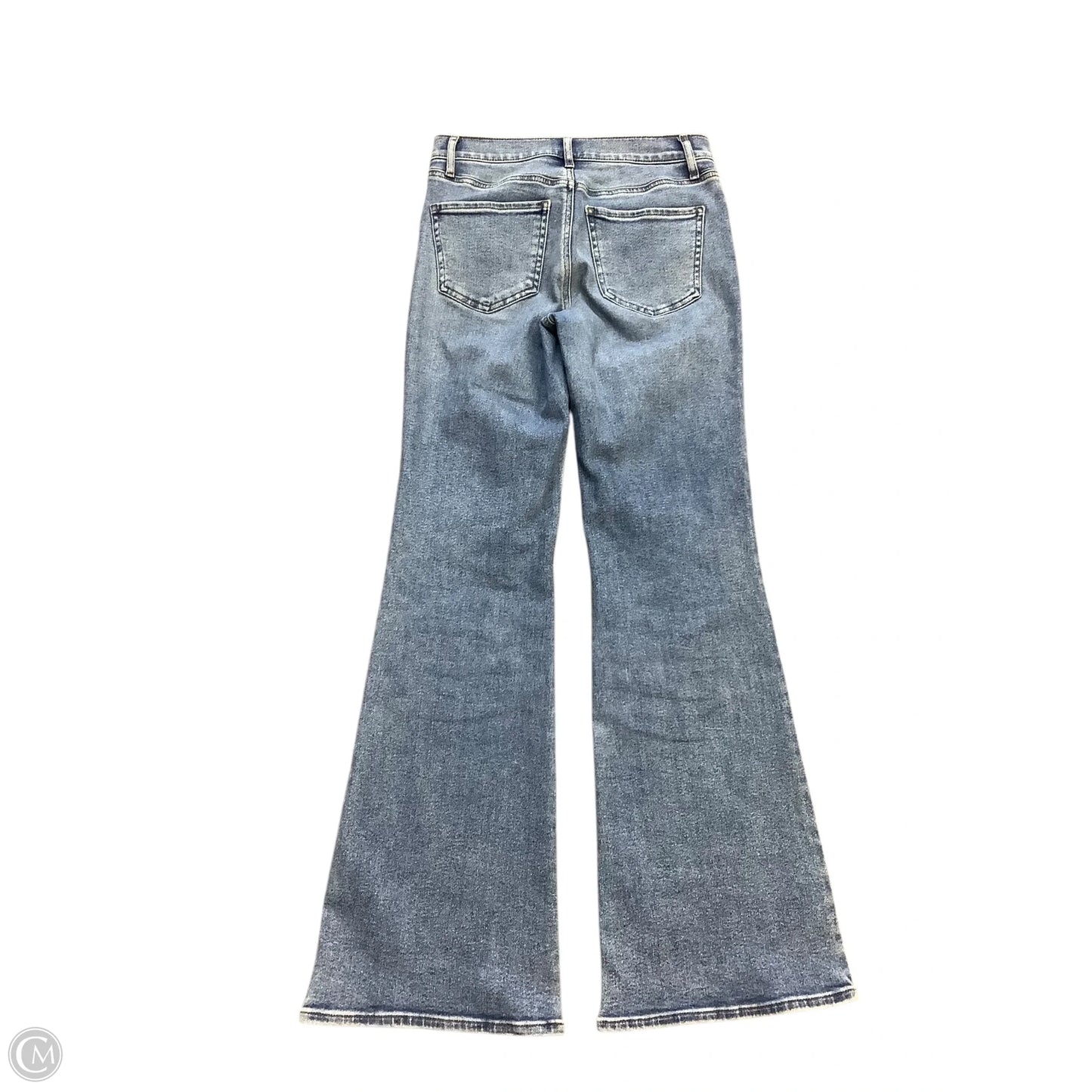 Jeans Flared By Express In Blue Denim, Size: 2