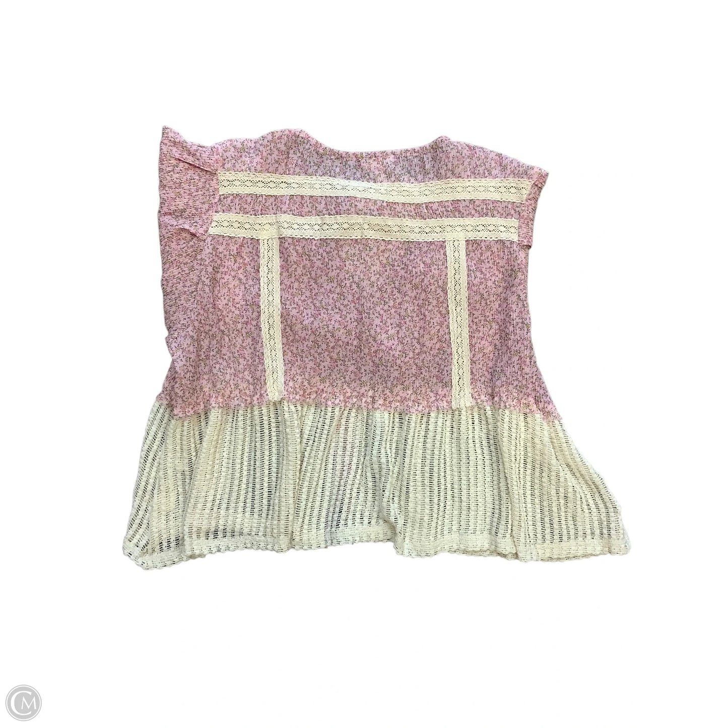 Blouse Long Sleeve By Pol In Pink, Size: L