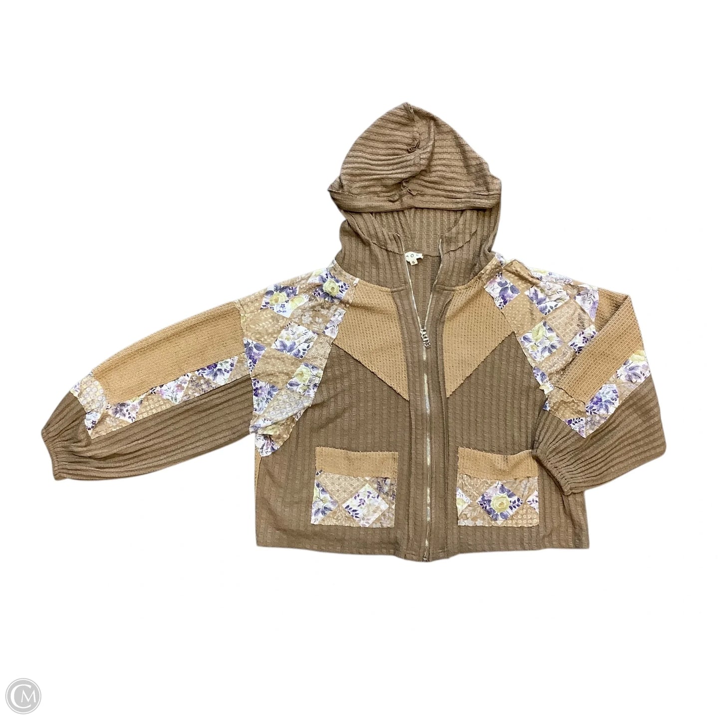 Sweater Cardigan By Pol In Brown, Size: S