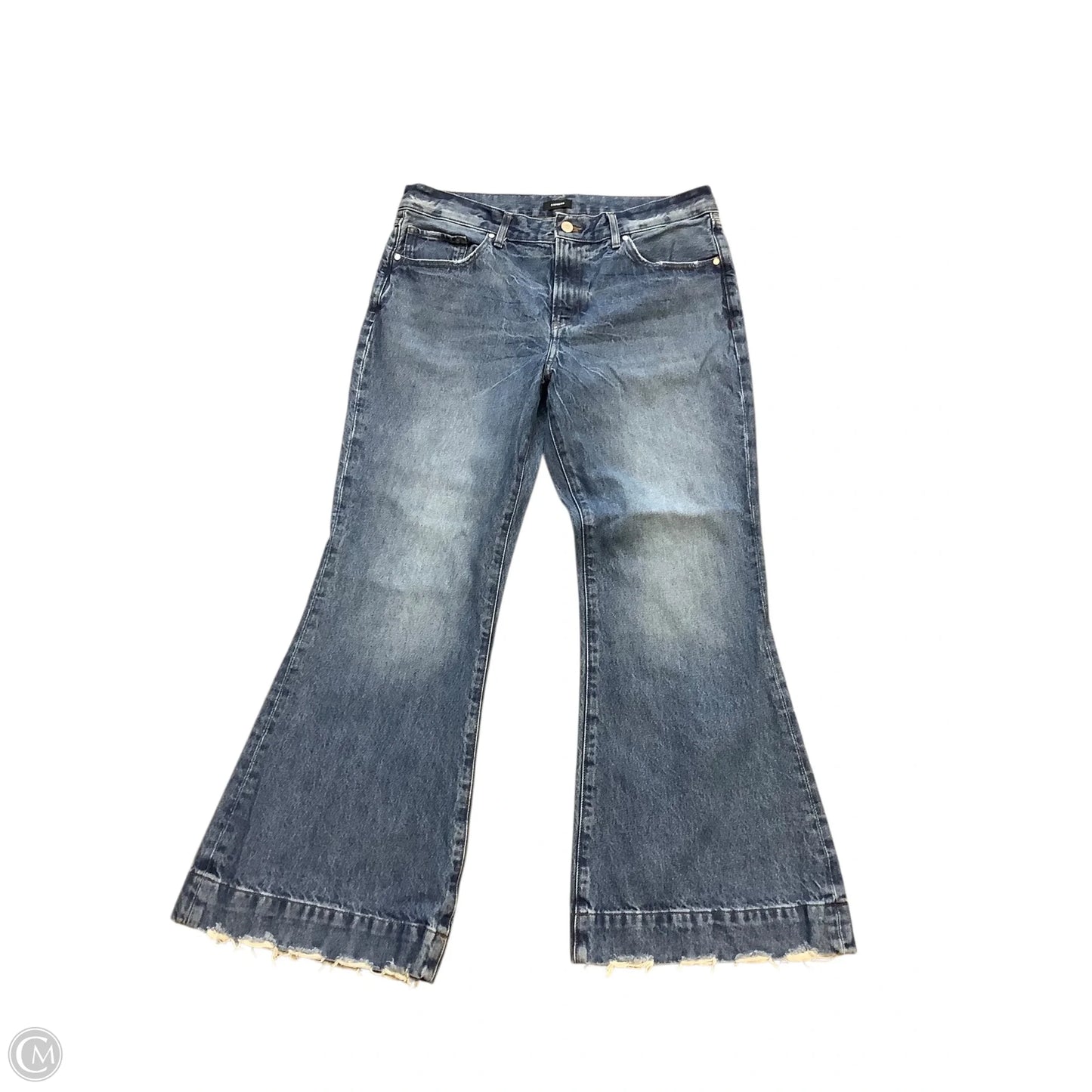 Jeans Flared By Express In Blue Denim, Size: 10p