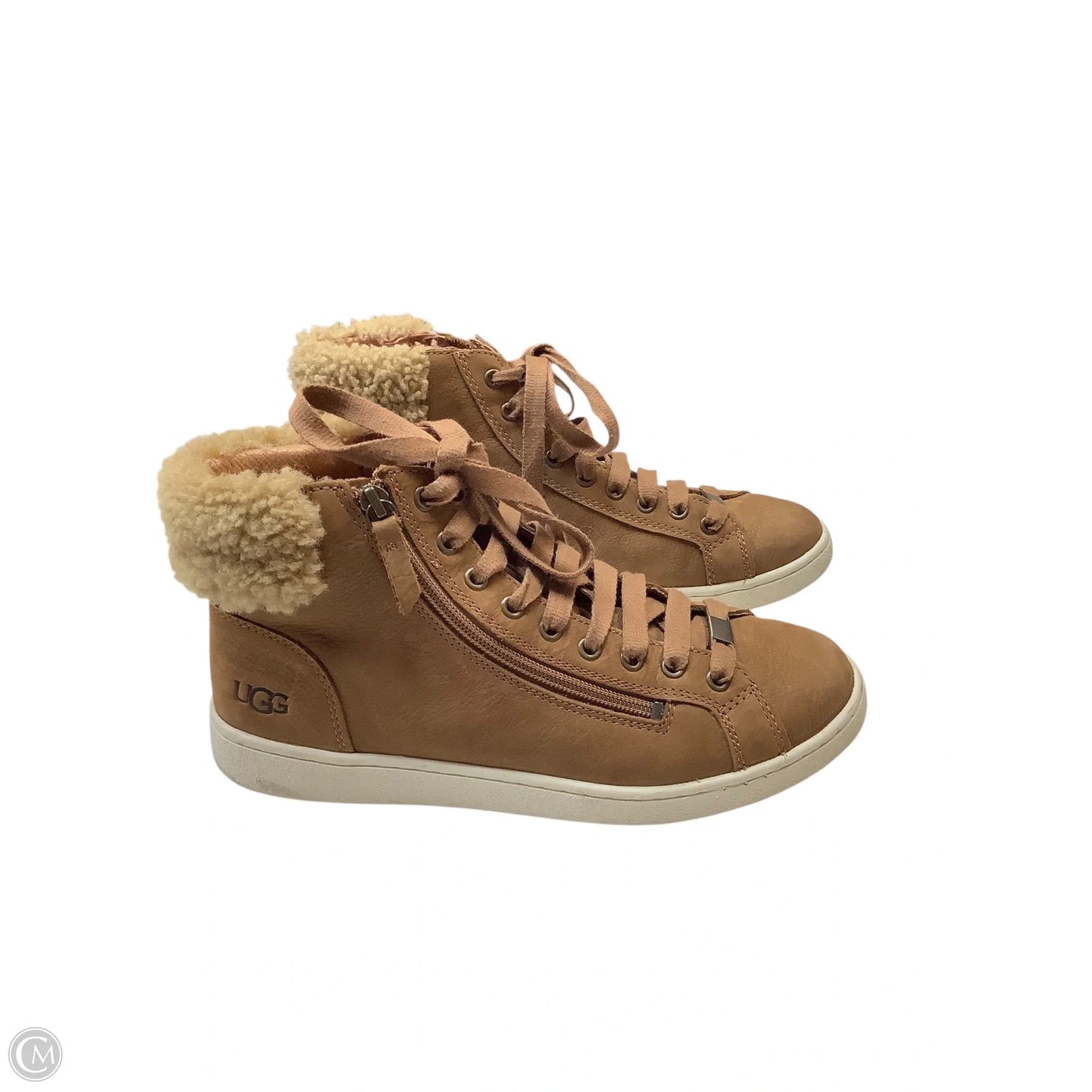 Boots Designer By Ugg In Brown, Size: 9.5