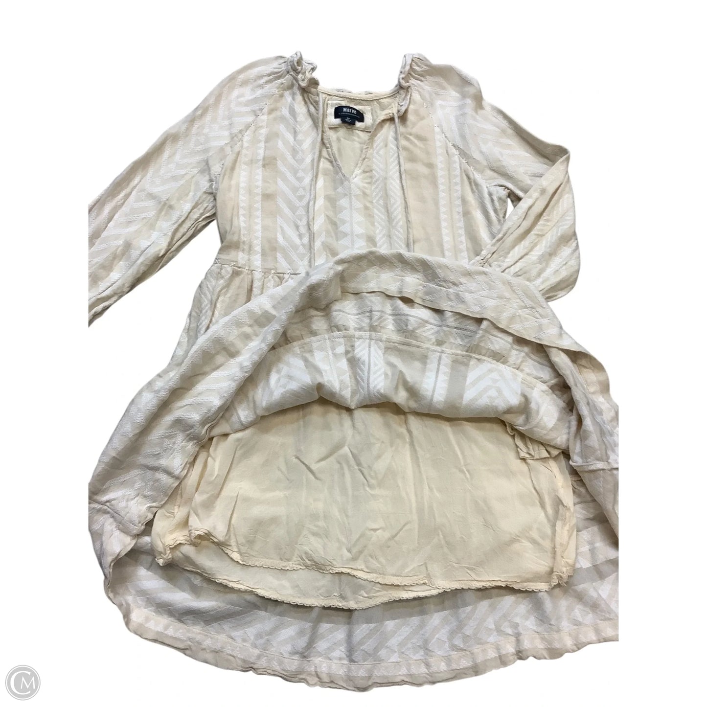 Dress Casual Short By Maeve In Cream, Size: Sp