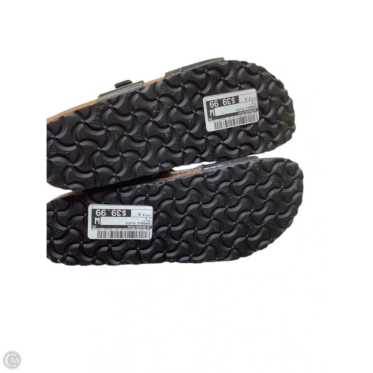 Sandals Flats By Birkenstock In Multi-colored, Size: 7.5 (38)