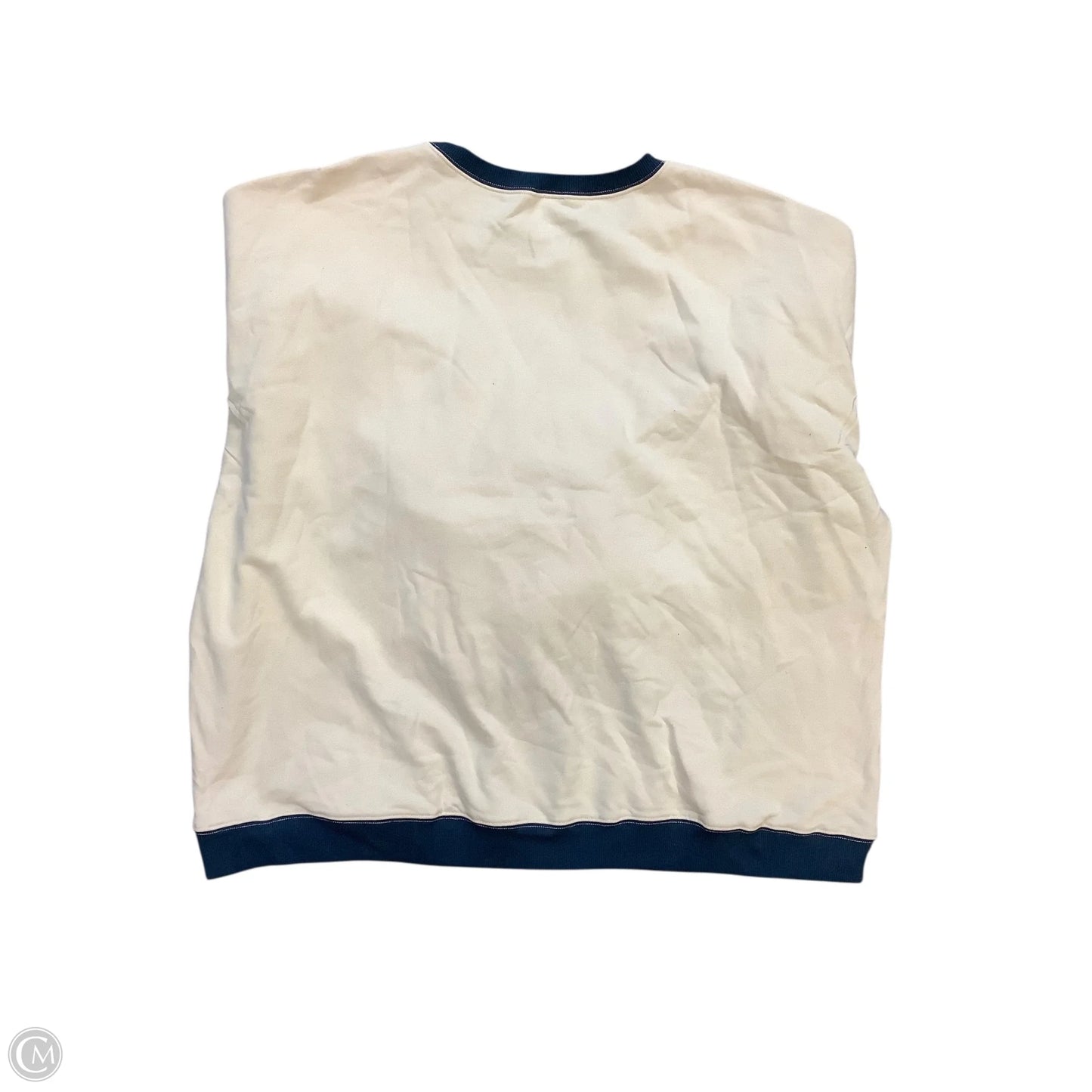 Sweatshirt Crewneck By Clothes Mentor In Cream, Size: 2x