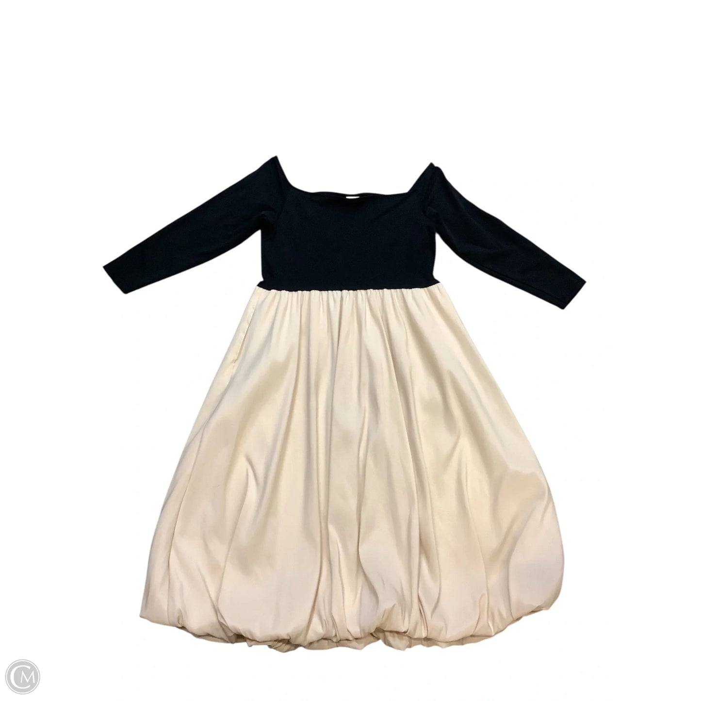 Dress Party Long By A New Day In Black & Cream, Size: Xl