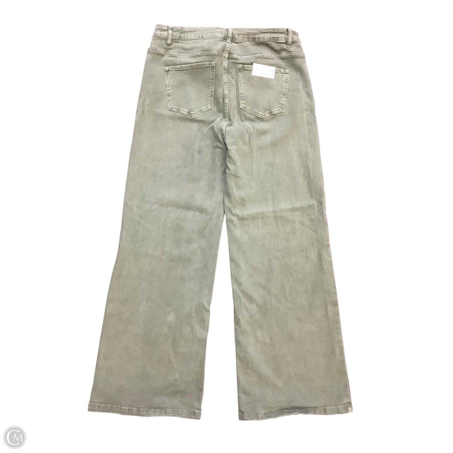 Jeans Wide Leg By Risen In Green, Size: 2x