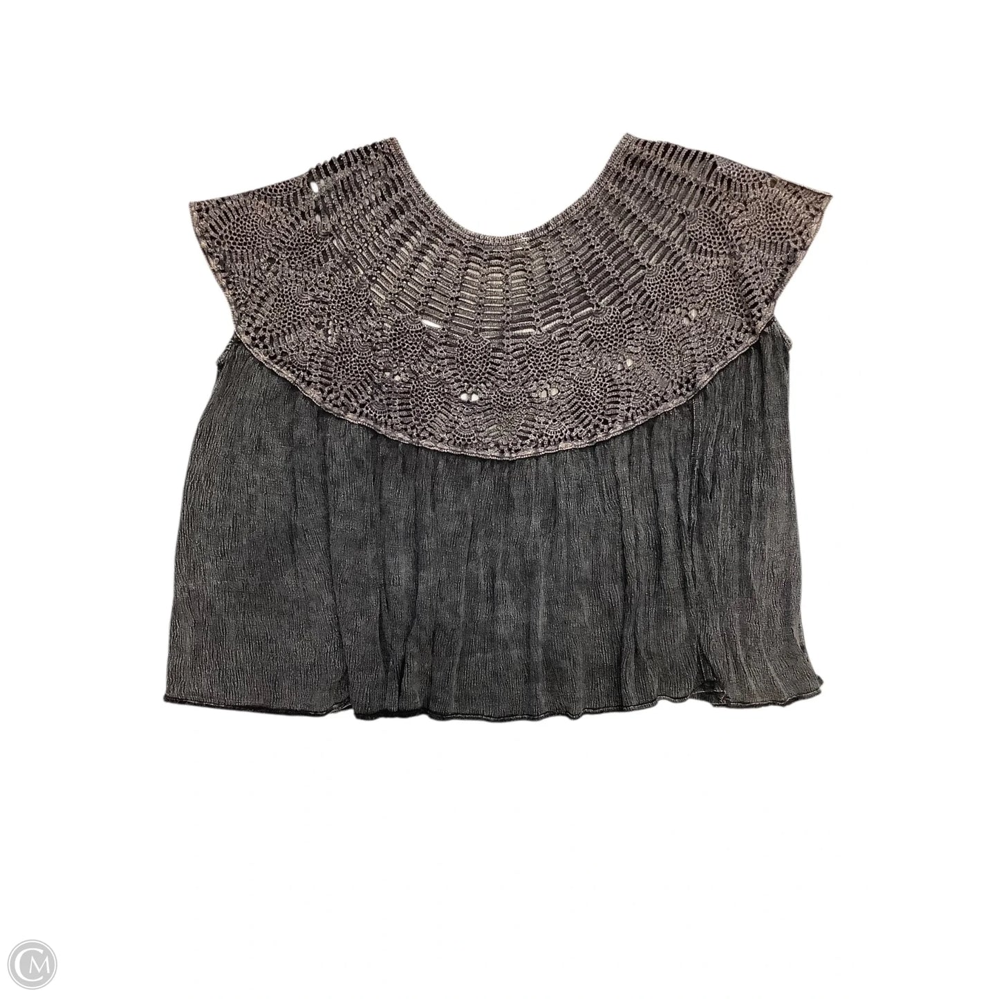 Top Short Sleeve By Oli & Hali In Brown, Size: Osfm