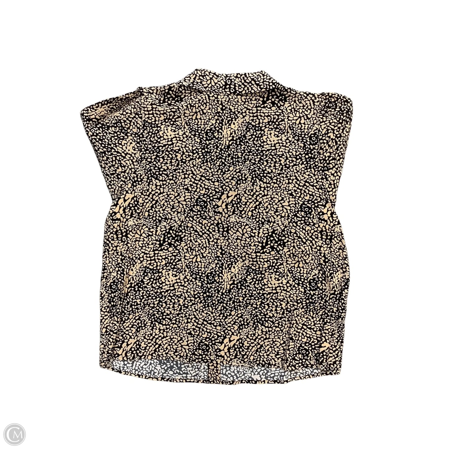 Blouse Short Sleeve By Cma In Black, Size: M