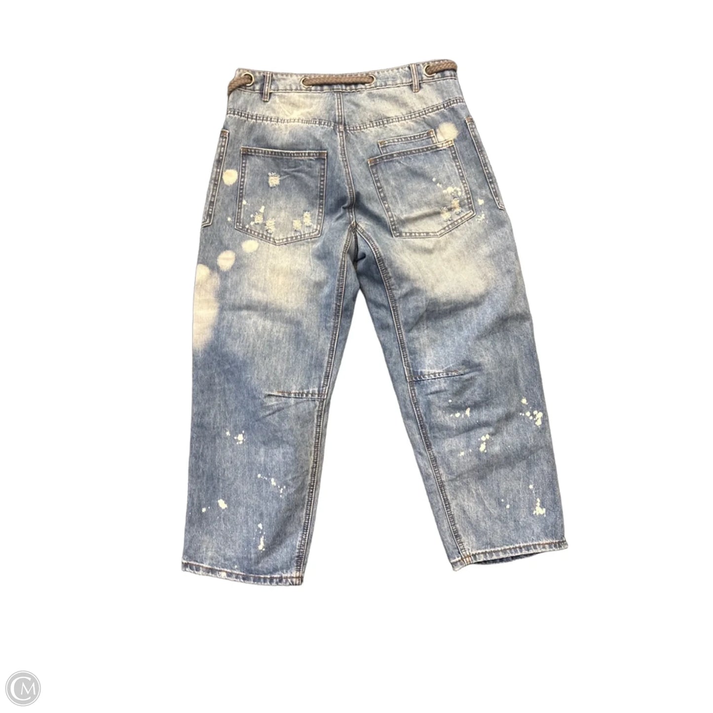 Jeans Wide Leg By Oli & Hali In Blue Denim, Size: L