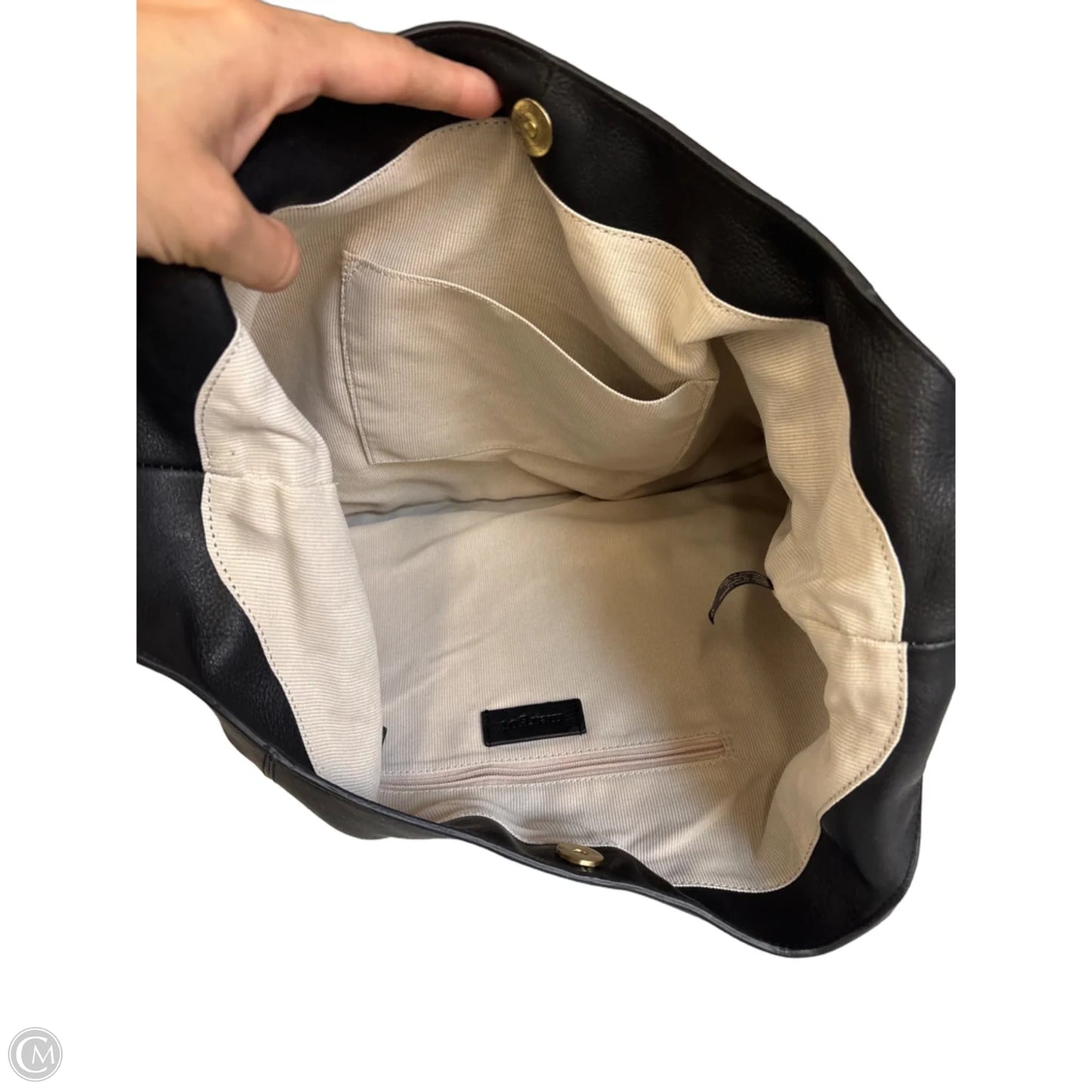 Handbag Leather By Margot, Size: Large
