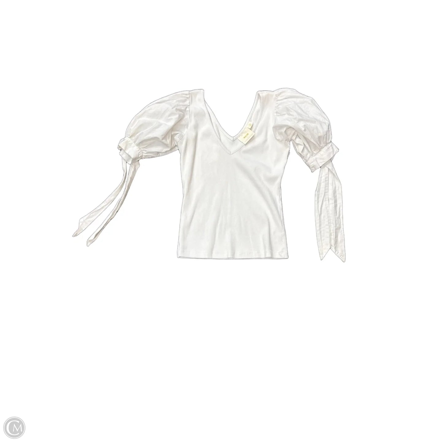 Top Short Sleeve By Maeve In Blue & White, Size: Xs