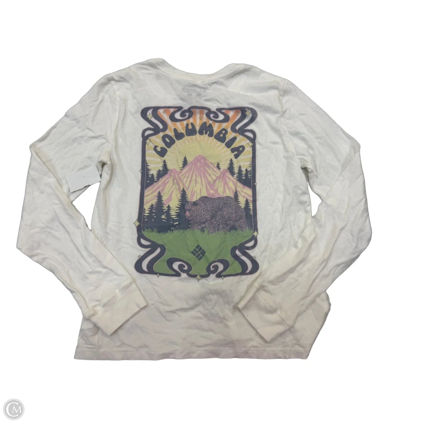 Top Long Sleeve Basic By Columbia In Cream, Size: S