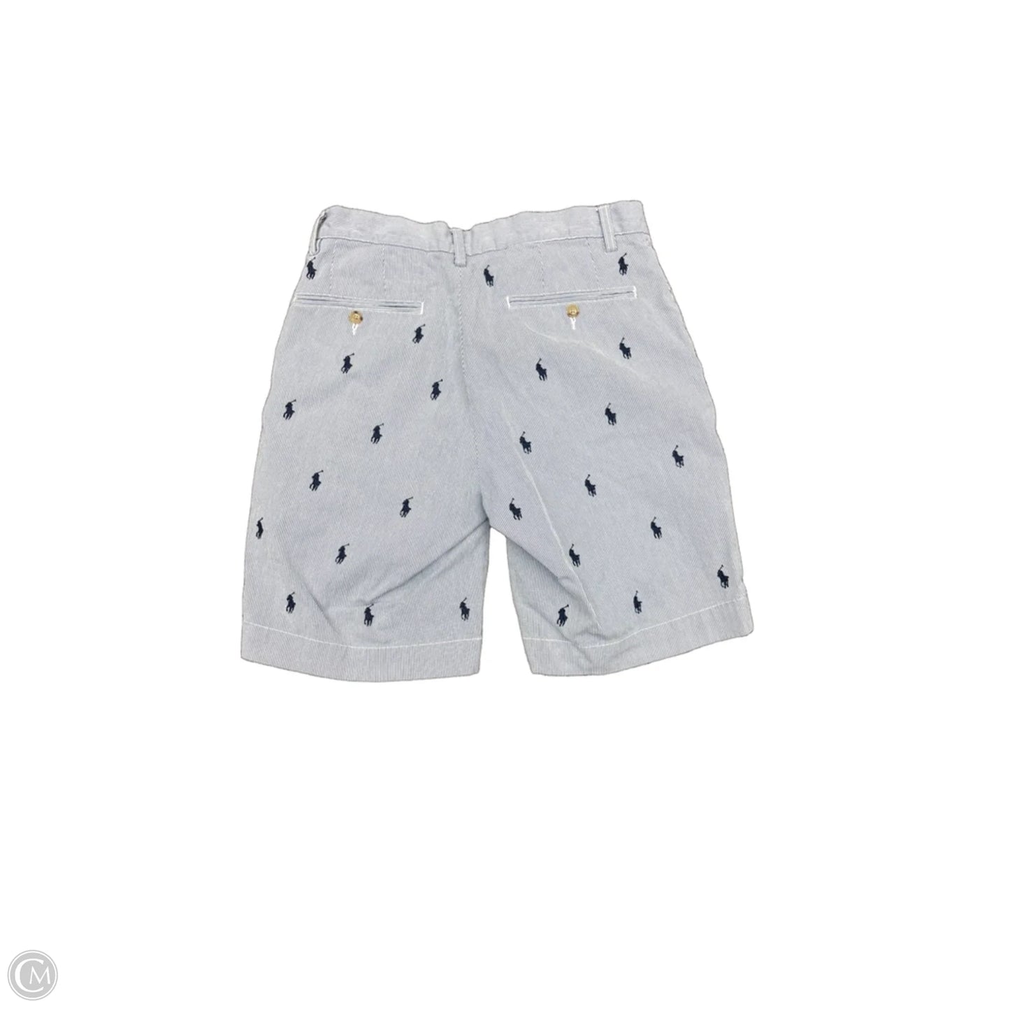 Shorts By Polo Ralph Lauren In Blue & White, Size: 10