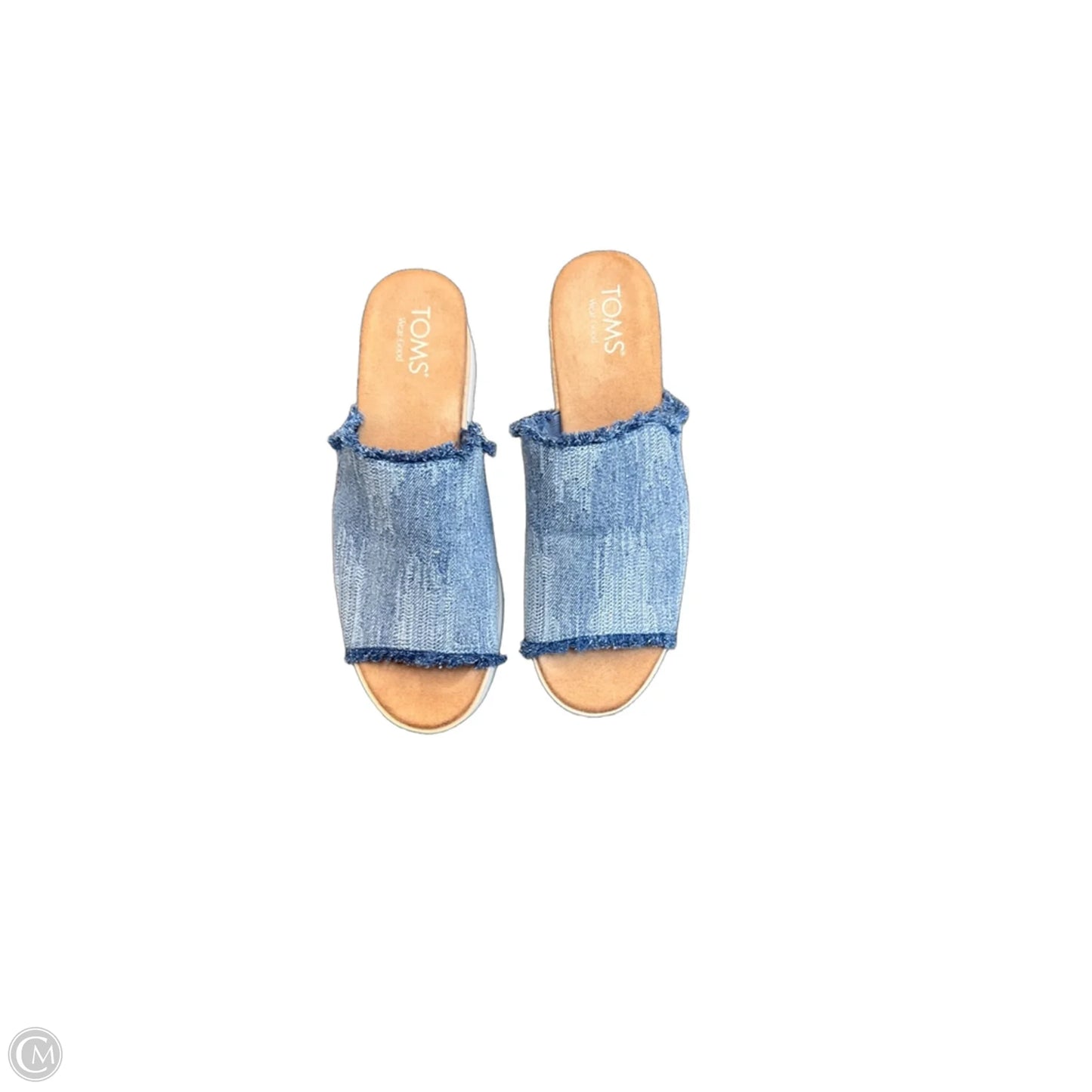 Sandals Flats By Toms In Blue, Size: 8.5