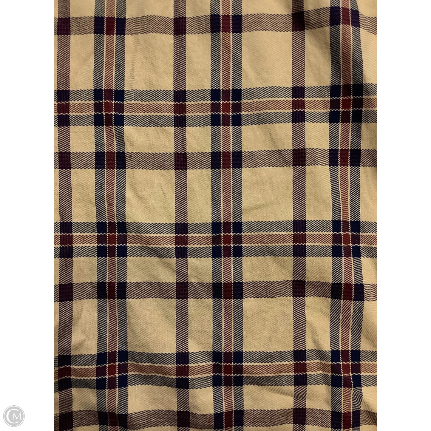 Blouse Long Sleeve By Nili Lotan In Brown & Red, Size: L