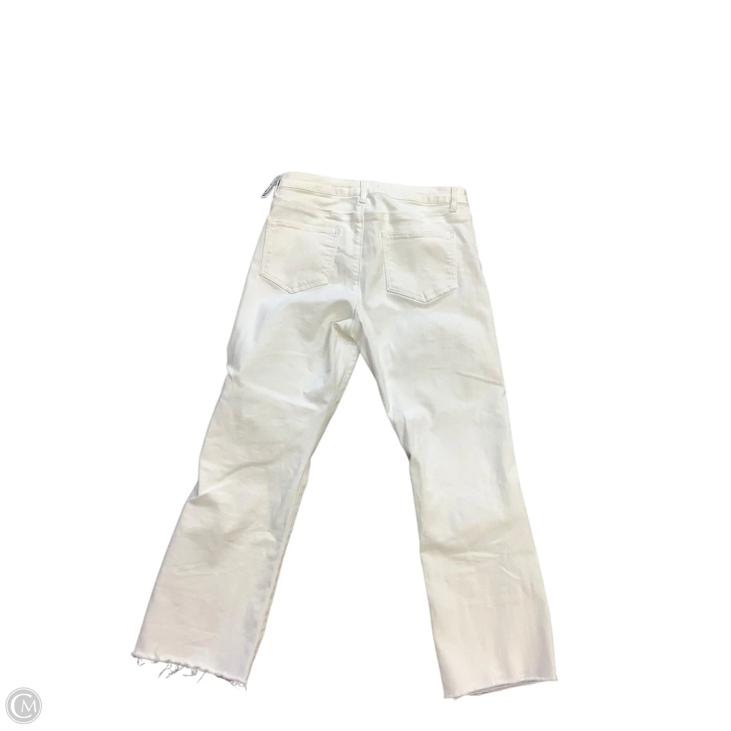 Jeans Straight By Elliott Lauren In White Denim, Size: 10
