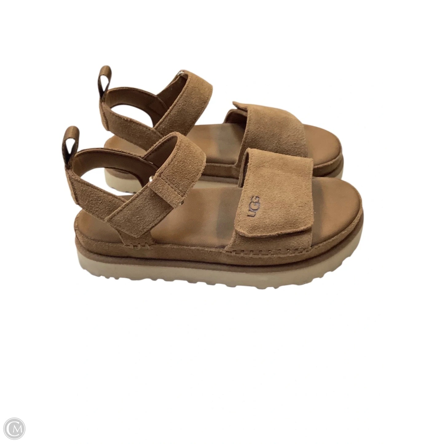 Sandals Designer By Ugg In Brown, Size: 9