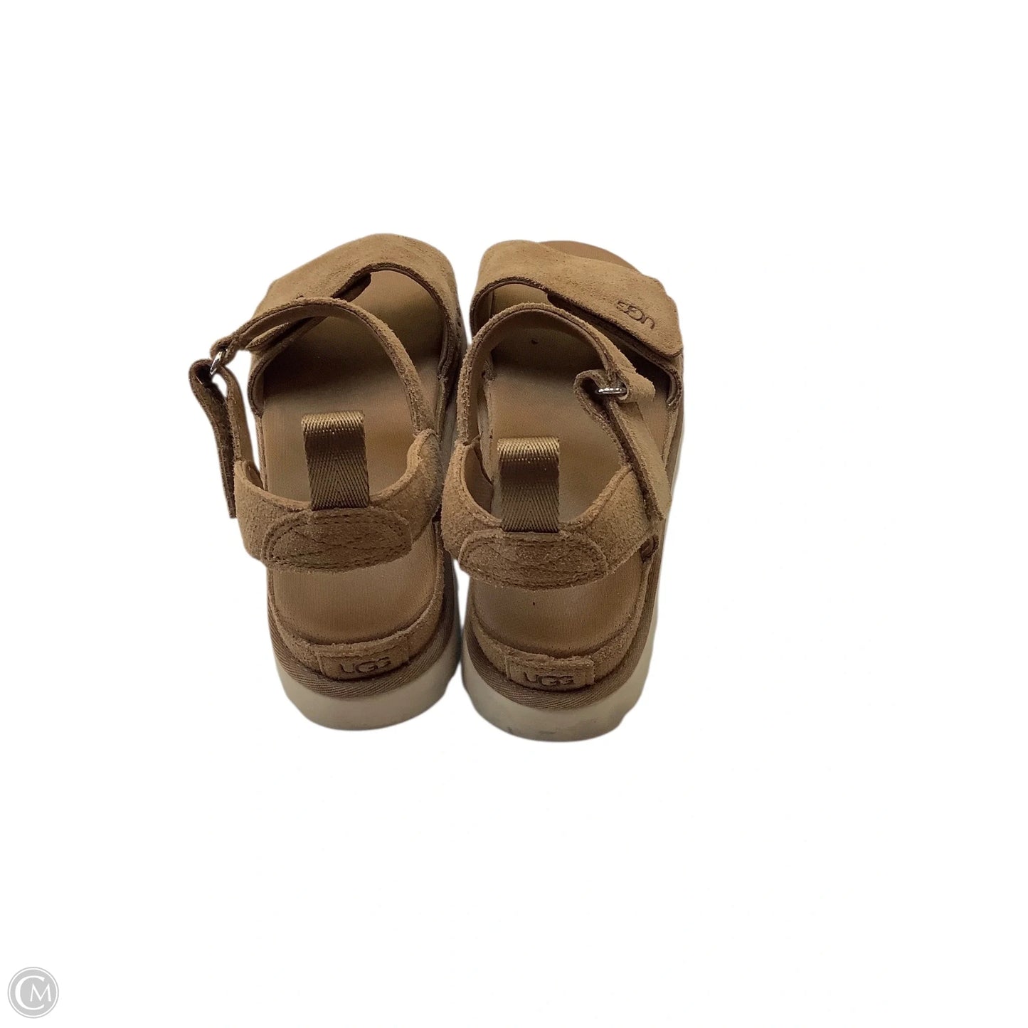 Sandals Designer By Ugg In Brown, Size: 9