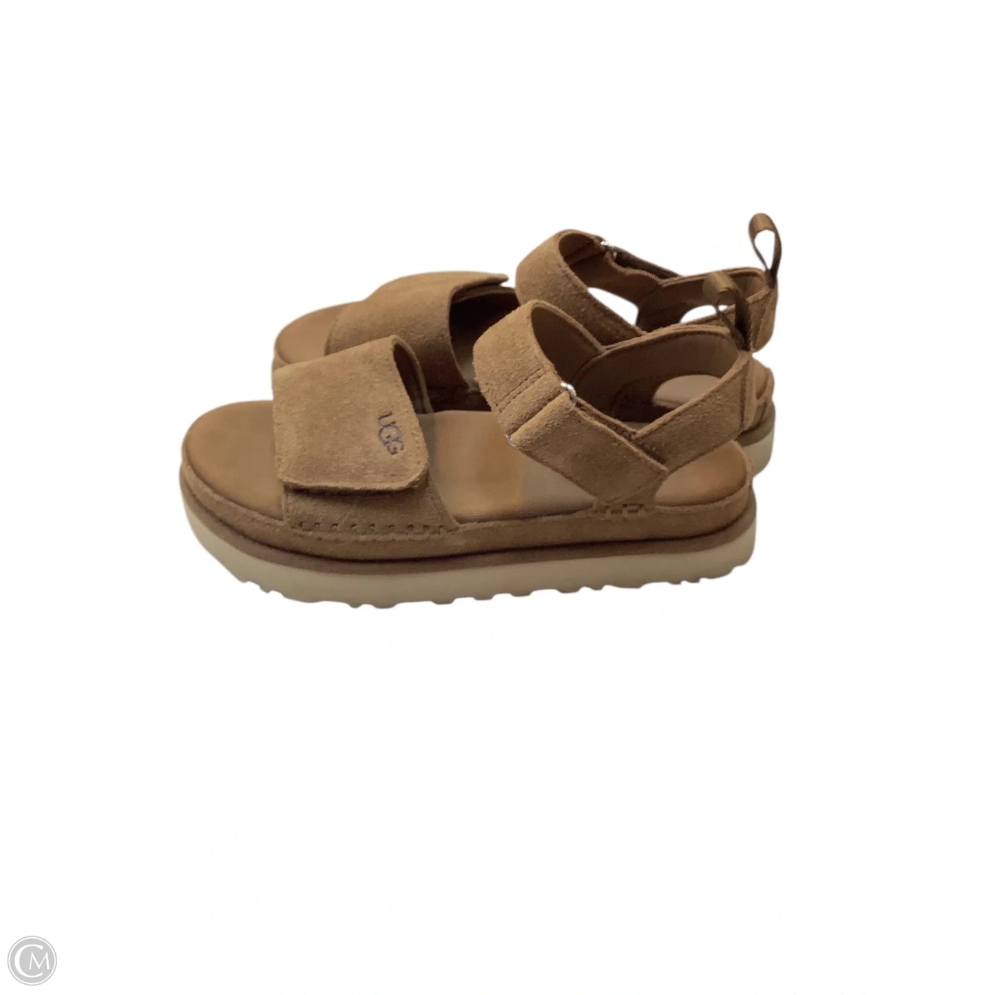 Sandals Designer By Ugg In Brown, Size: 9