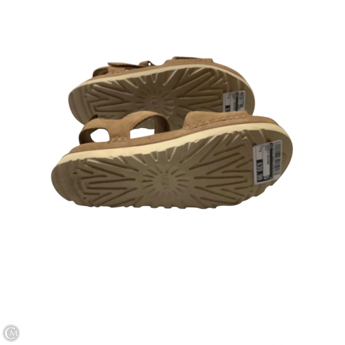 Sandals Designer By Ugg In Brown, Size: 9