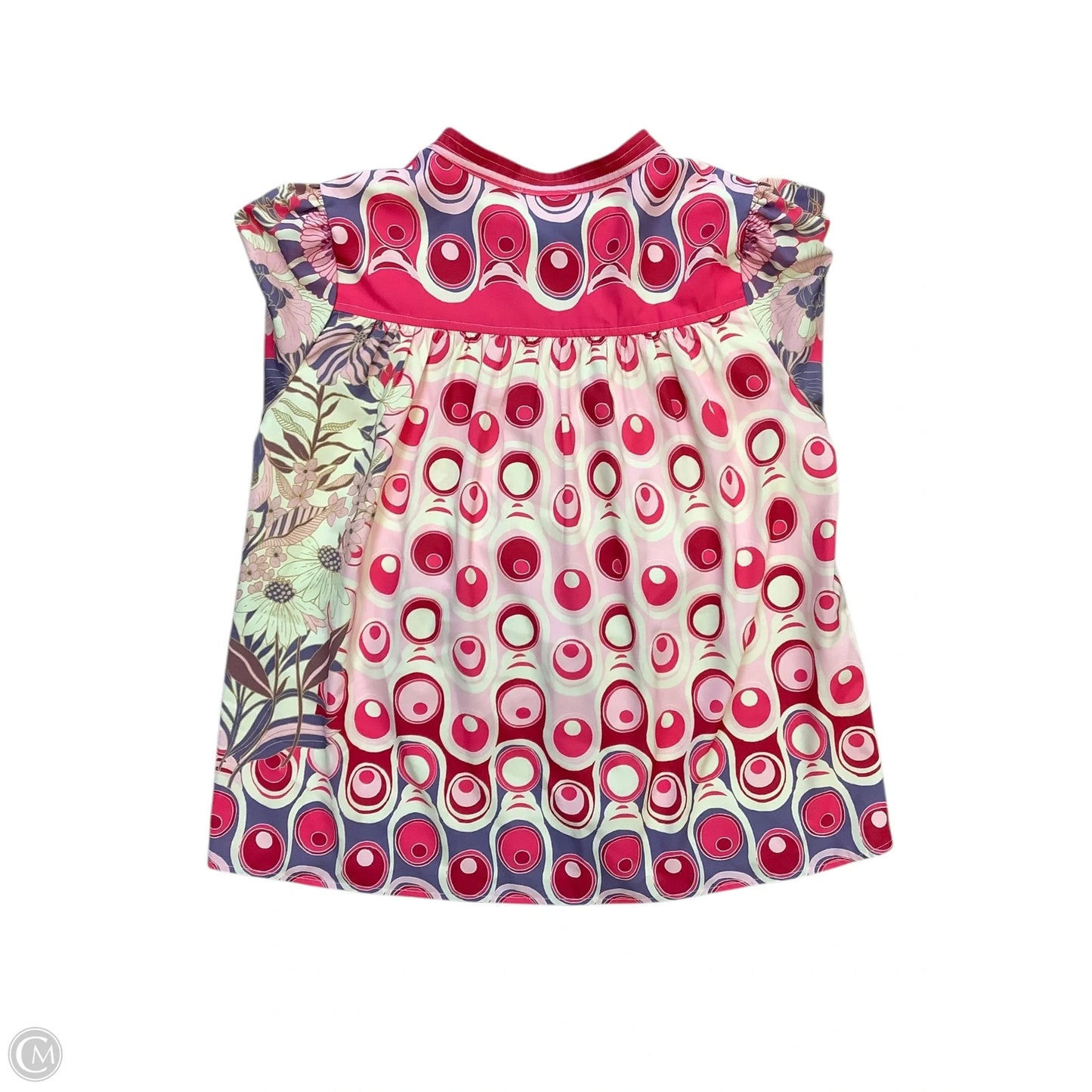 Blouse Long Sleeve By Cma In Pink, Size: S