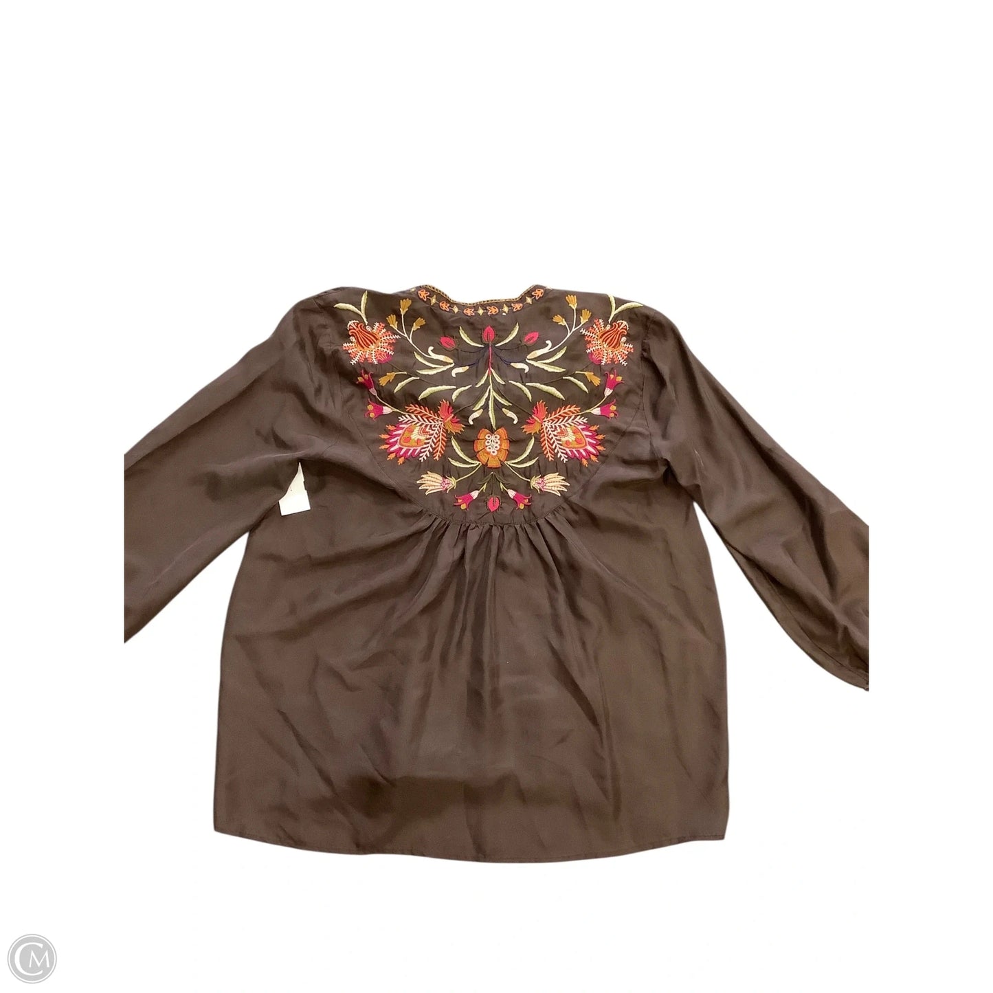 Blouse Long Sleeve By Johnny Was In Multi-colored, Size: M