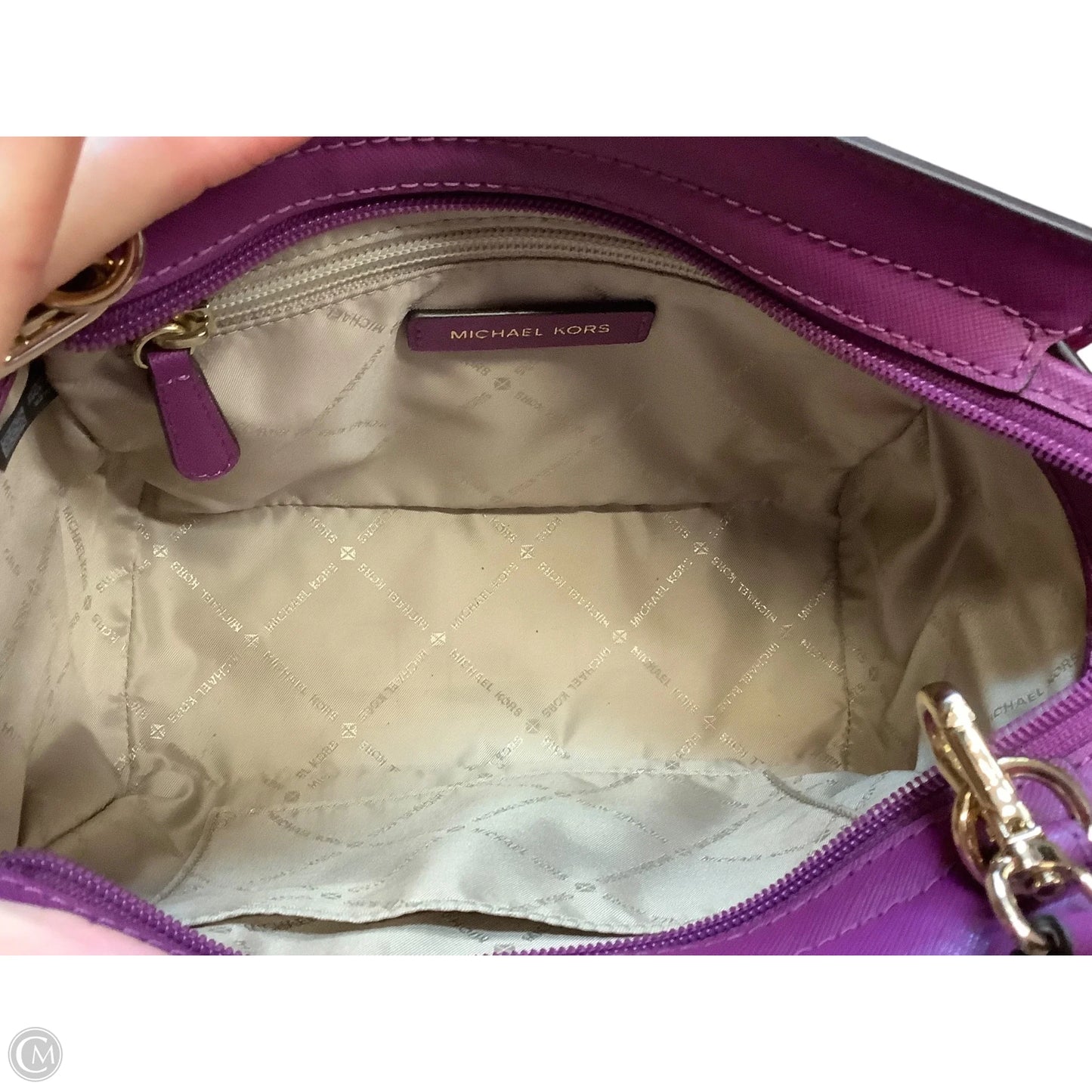 Crossbody Designer By Michael Kors, Size: Medium