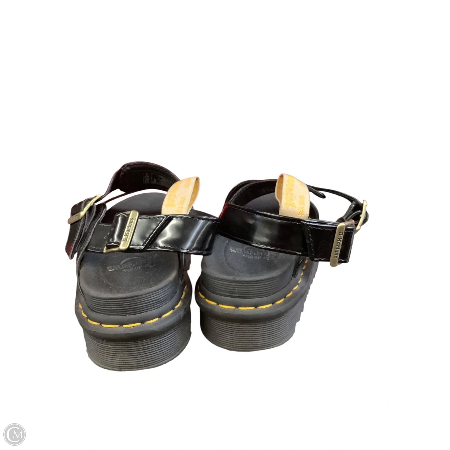 Sandals Heels Platform By Dr Martens In Black, Size: 8