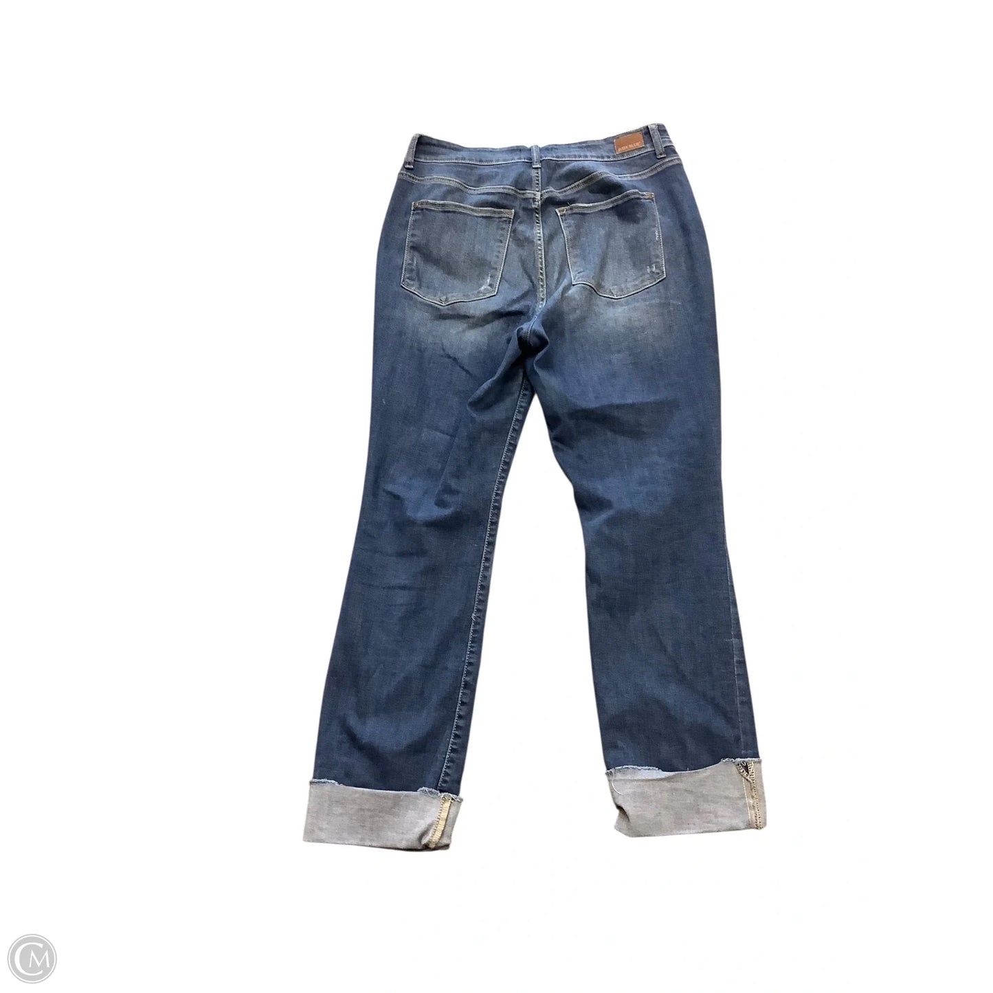Jeans Straight By Judy Blue In Blue Denim, Size: 14