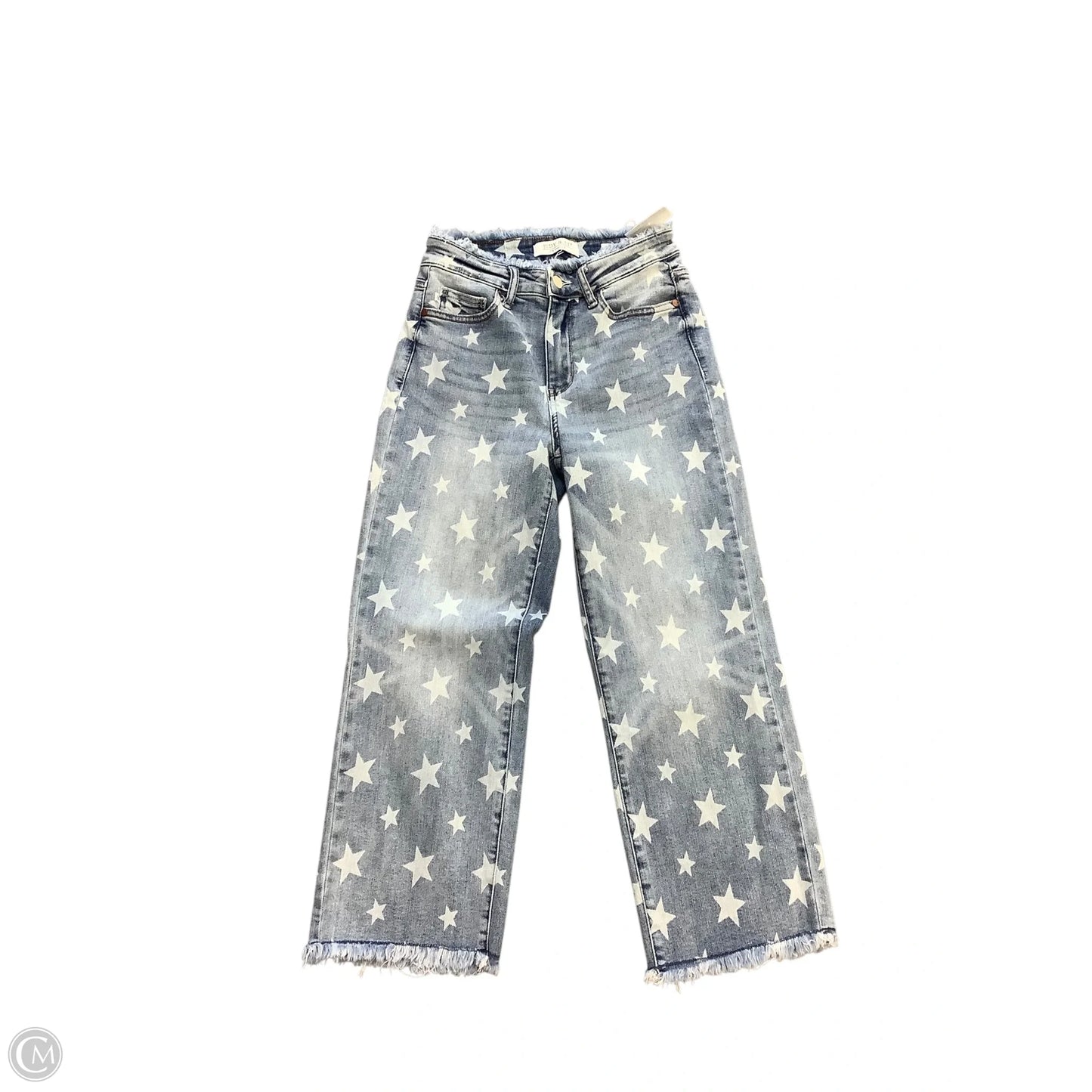 Jeans Cropped By Judy Blue In Blue Denim, Size: 3/26