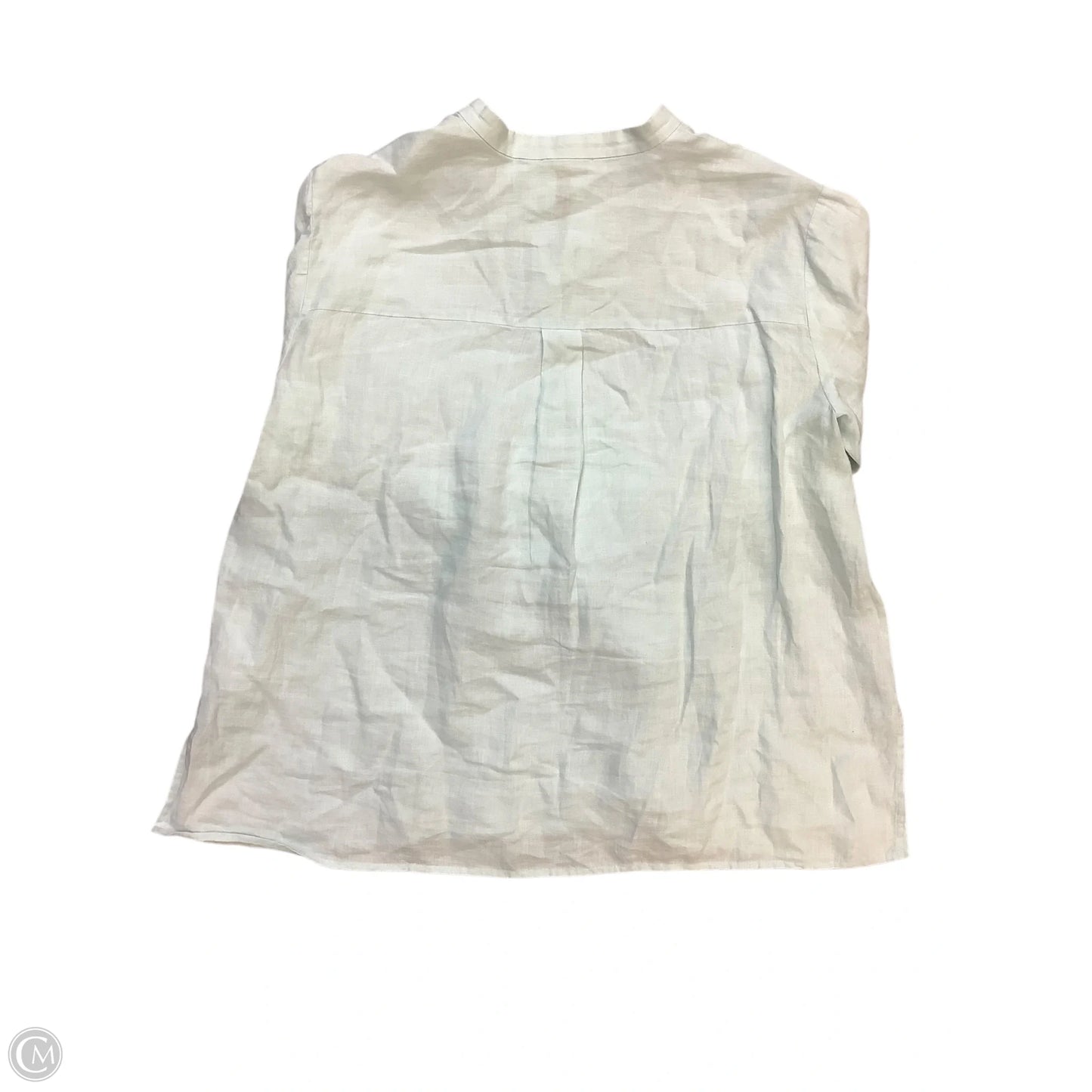 Blouse Long Sleeve By Eileen Fisher In Teal, Size: Xl