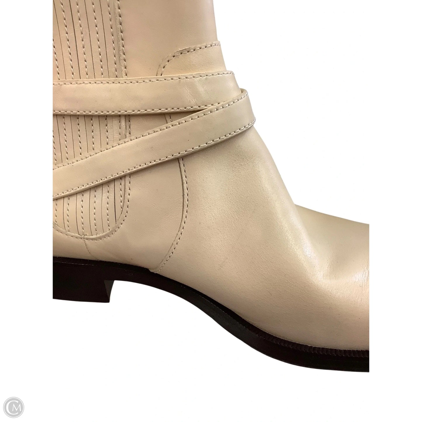 Boots Designer By Tory Burch In Cream, Size: 10