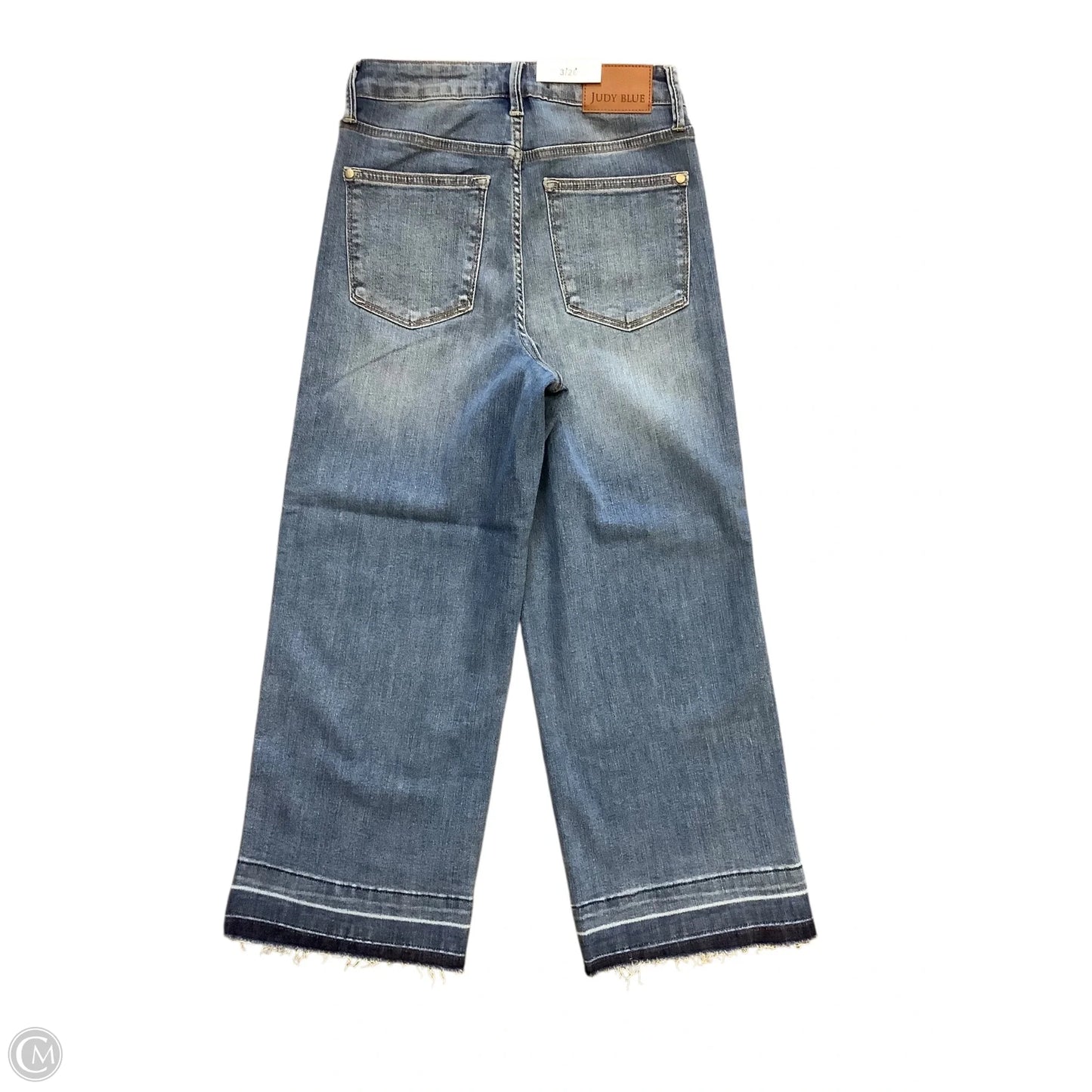 Jeans Wide Leg Cropped By Judy Blue In Blue Denim, Size: 4(3/26)