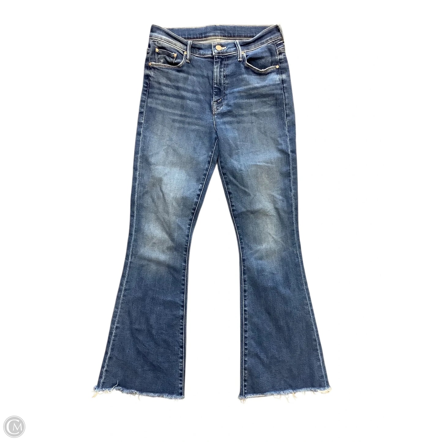 Jeans Wide Leg By Mother In Blue Denim, Size: 6(28)