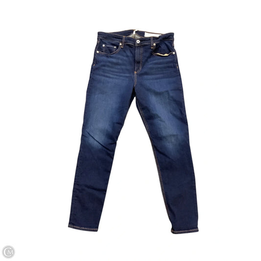 Jeans Skinny By Rag And Bone In Blue Denim, Size: 10