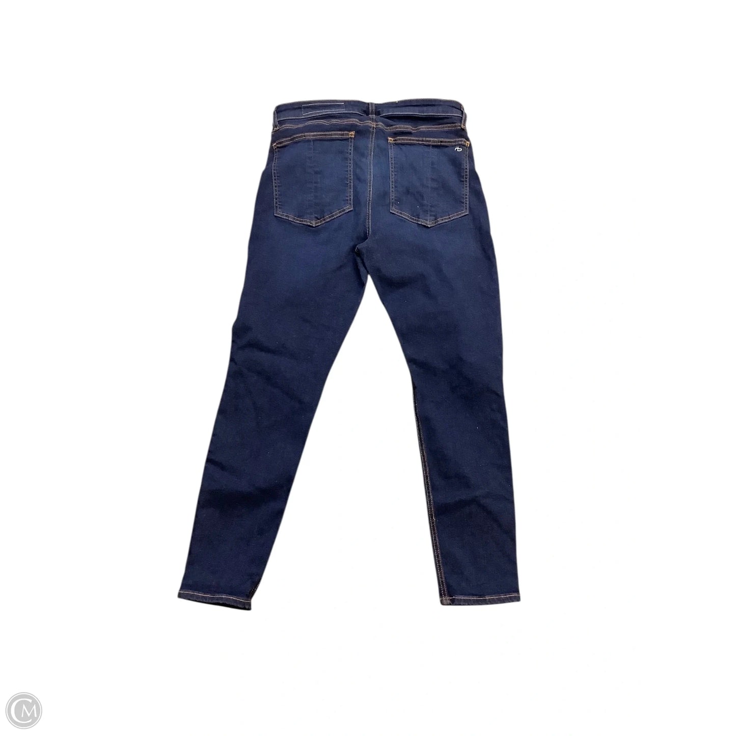 Jeans Skinny By Rag And Bone In Blue Denim, Size: 10