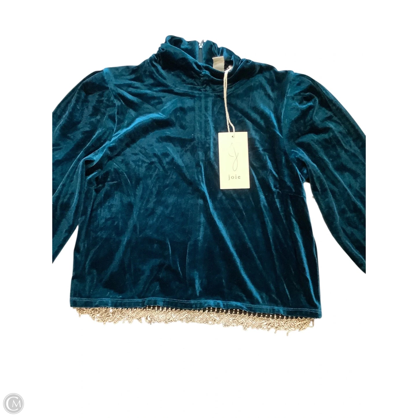 Blouse Long Sleeve By Jolie In Teal, Size: S