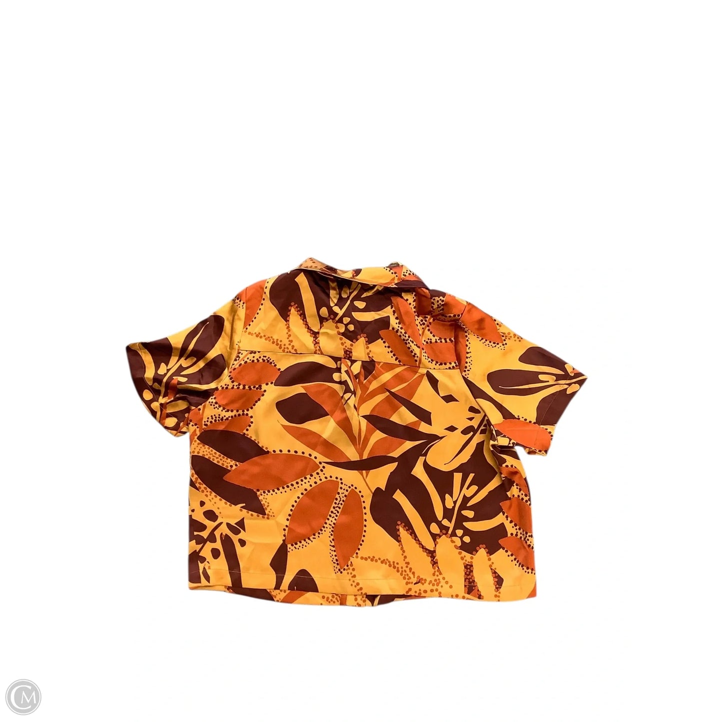 Blouse Short Sleeve By House Of Harlow In Orange, Size: S