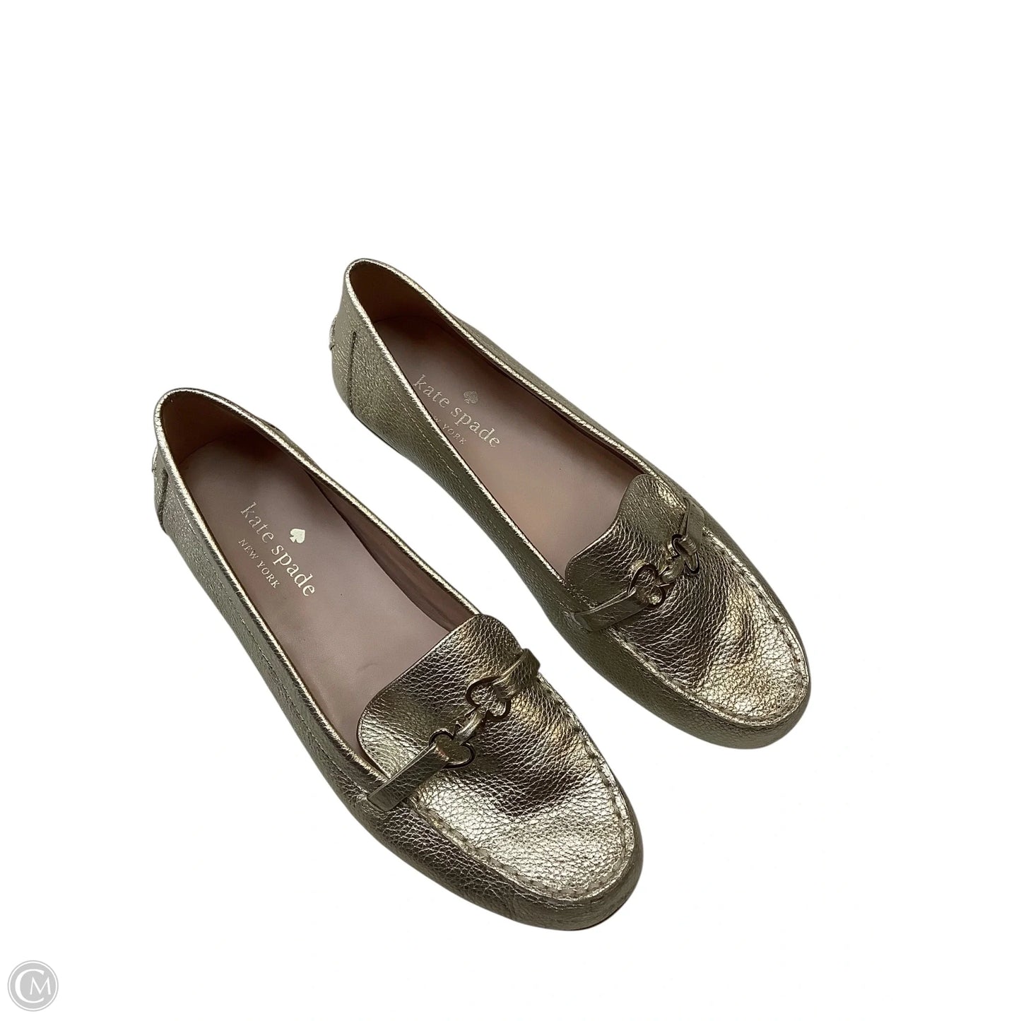 Shoes Designer By Kate Spade In Gold, Size: 7.5